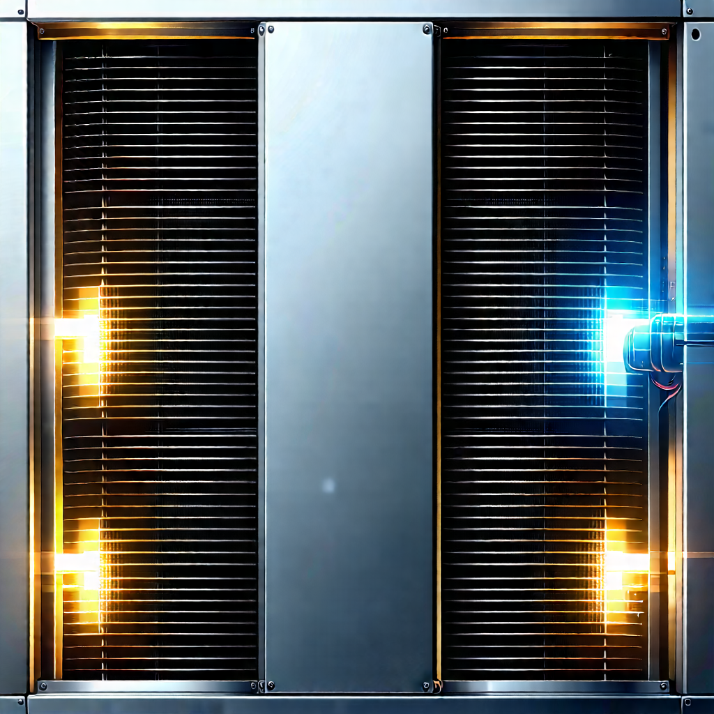 Close-up of cooling system