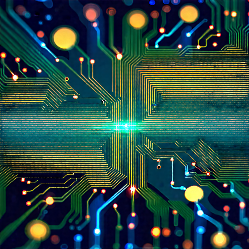 Circuit board with data streams