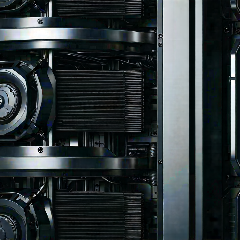 Close-up of cooling system