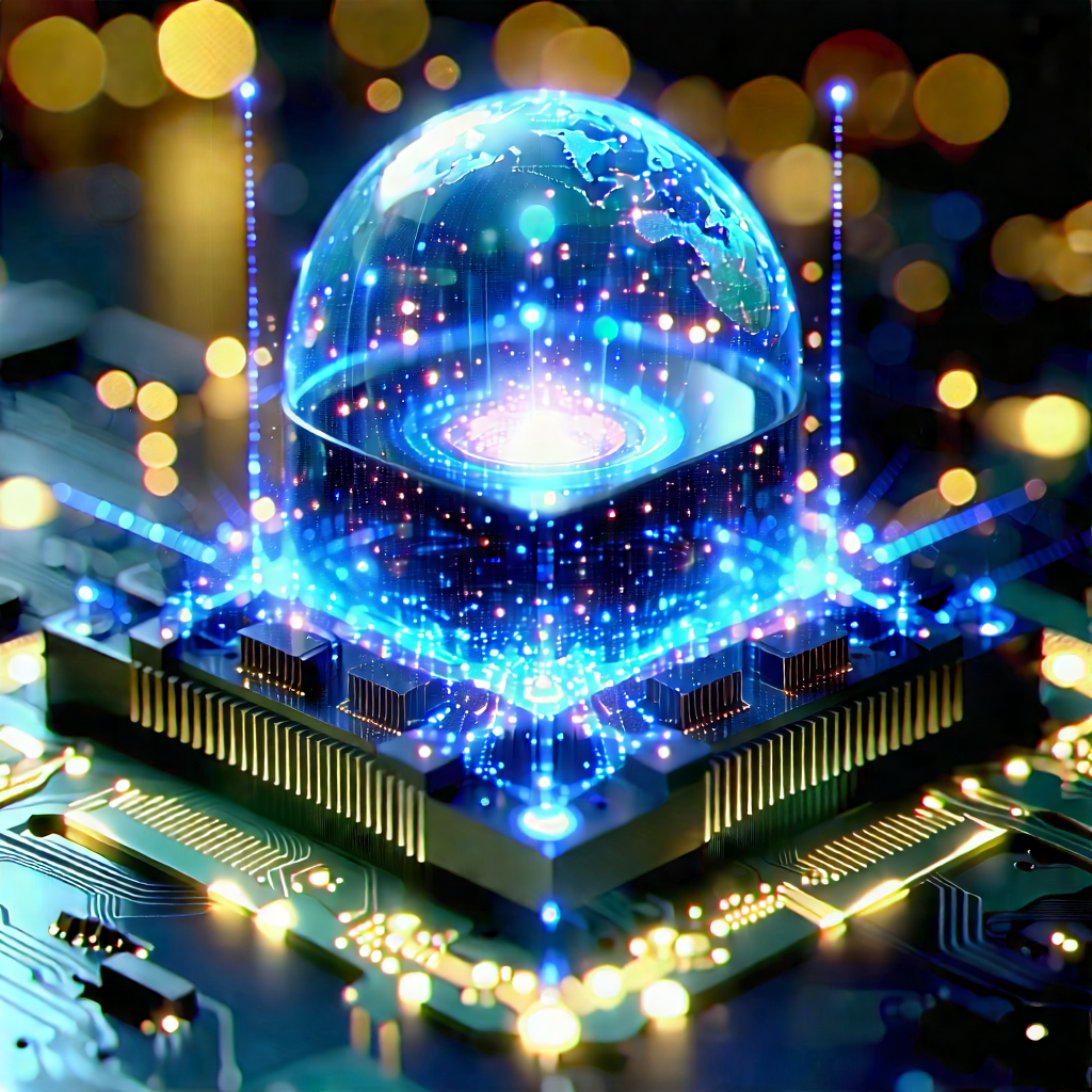 Quantum computer with holographic projection