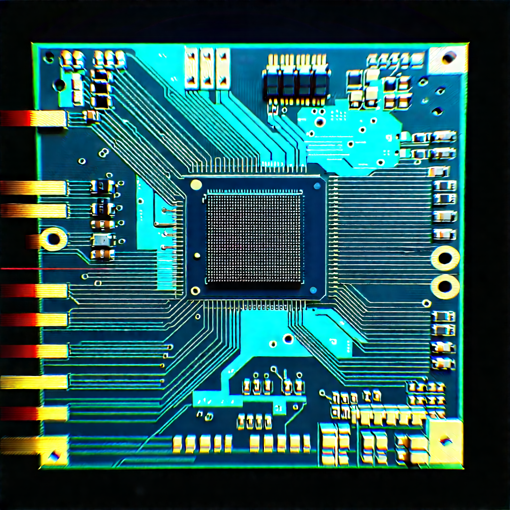 Circuit board with laser scanning