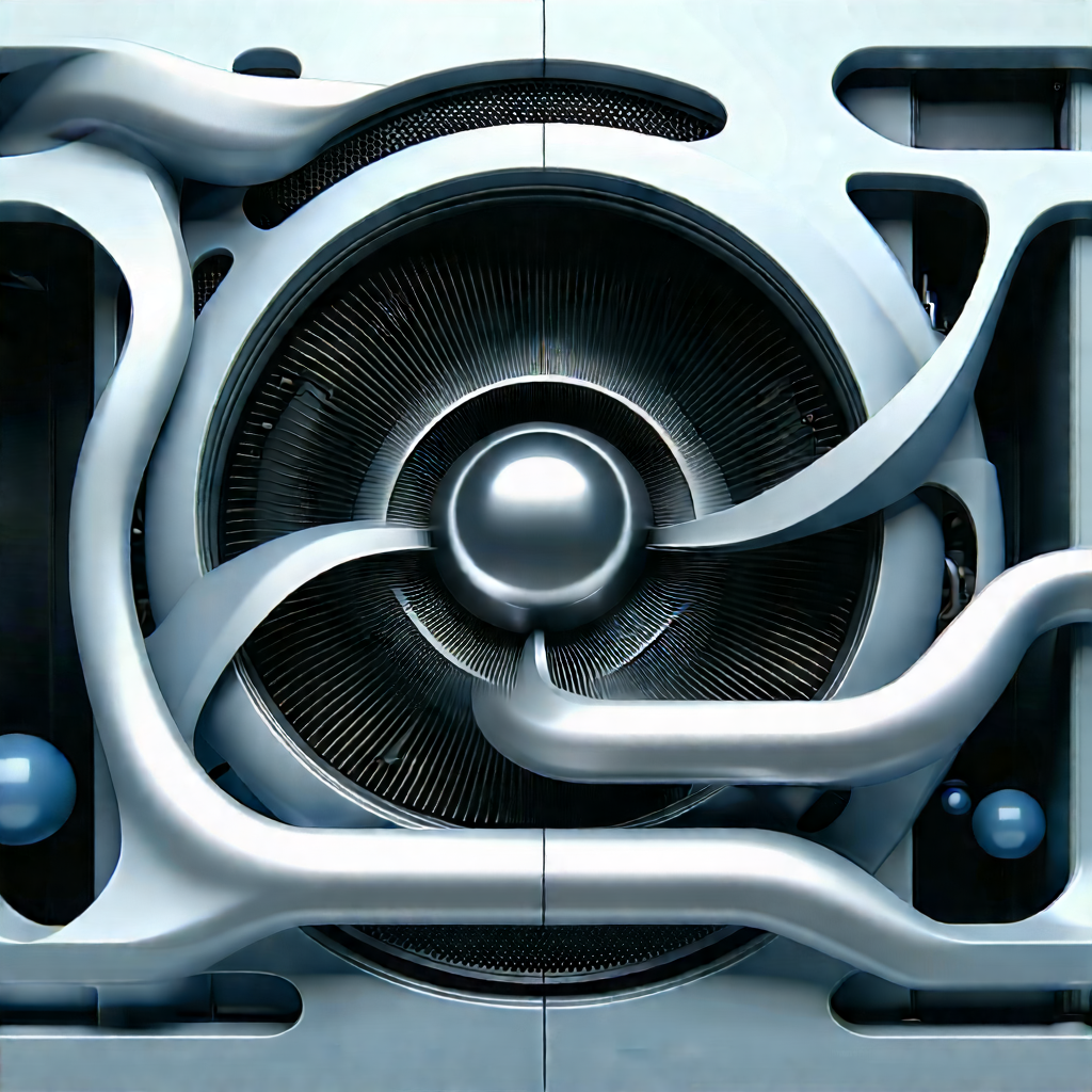 Close-up of cooling system