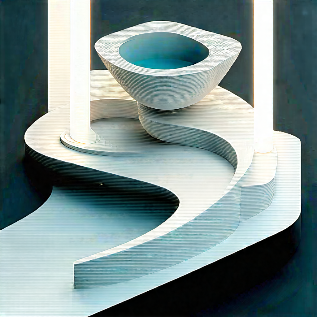 Futuristic digital workspace