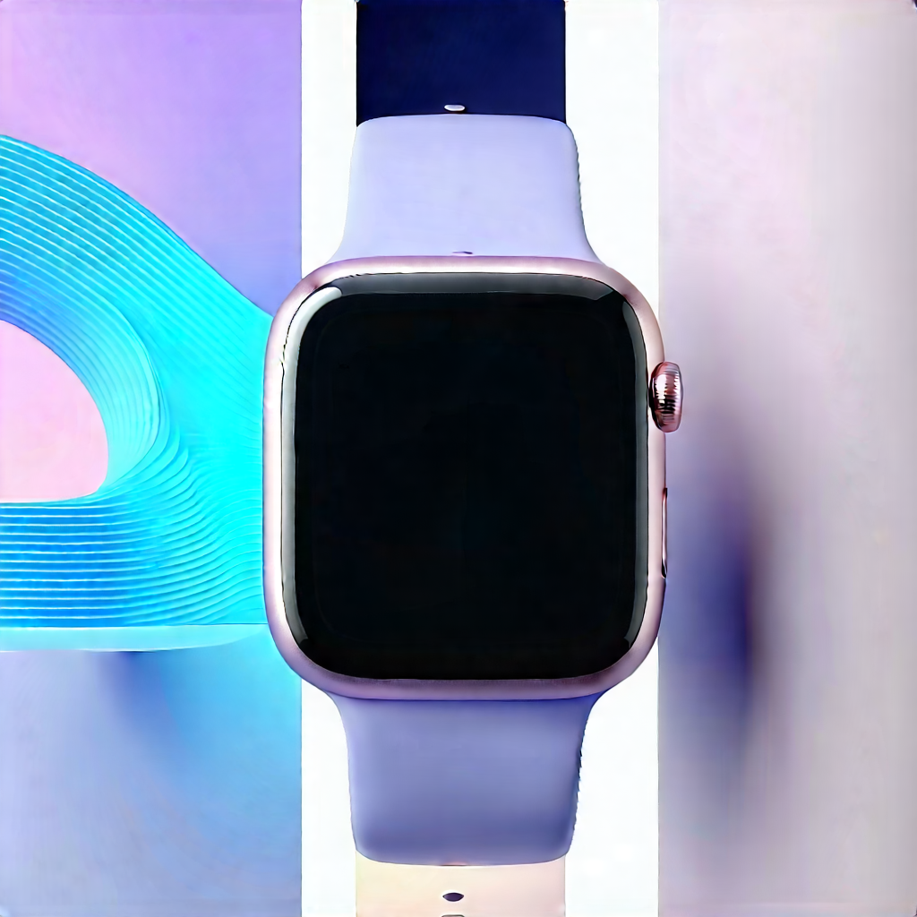 Smart Watch With Streaming Content With Purple Watch