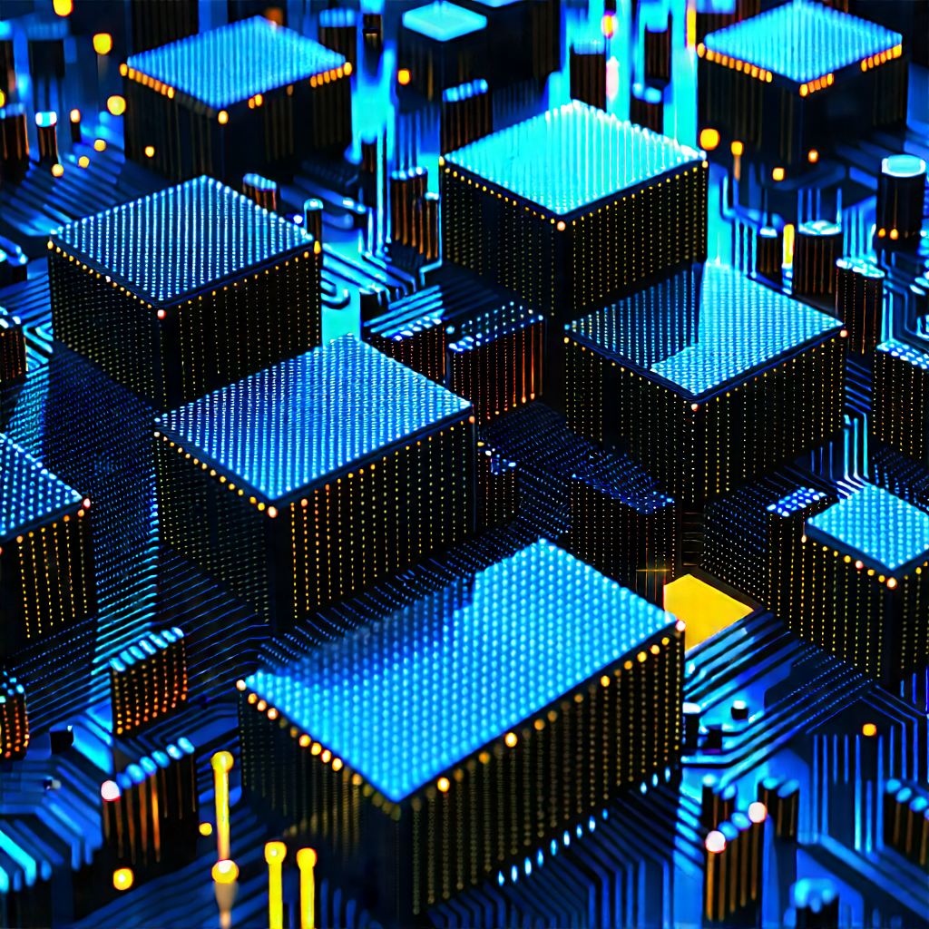 Close-up of sensor array