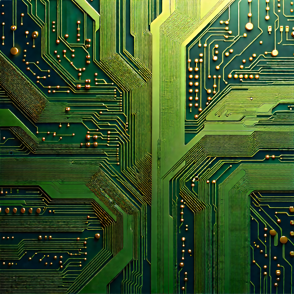 Circuit board with digital particles