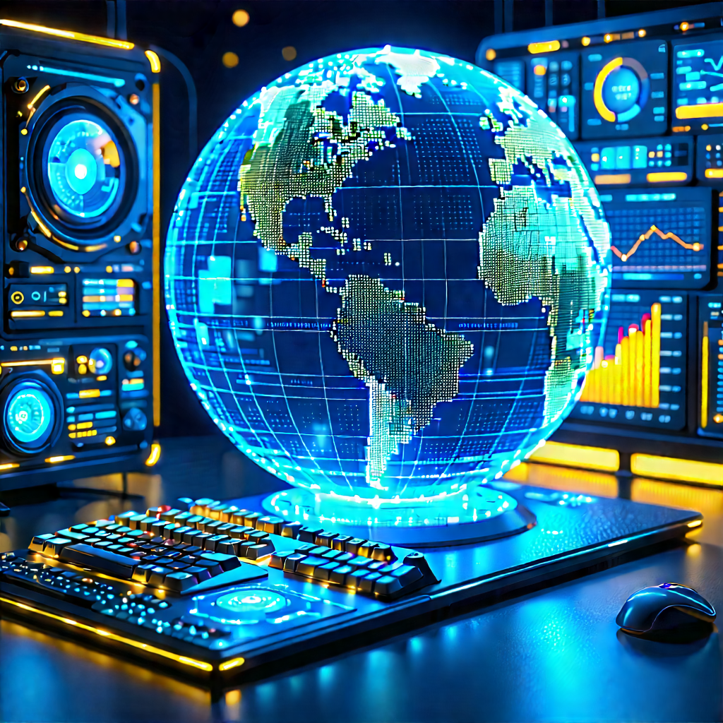 Financial technology in tech office