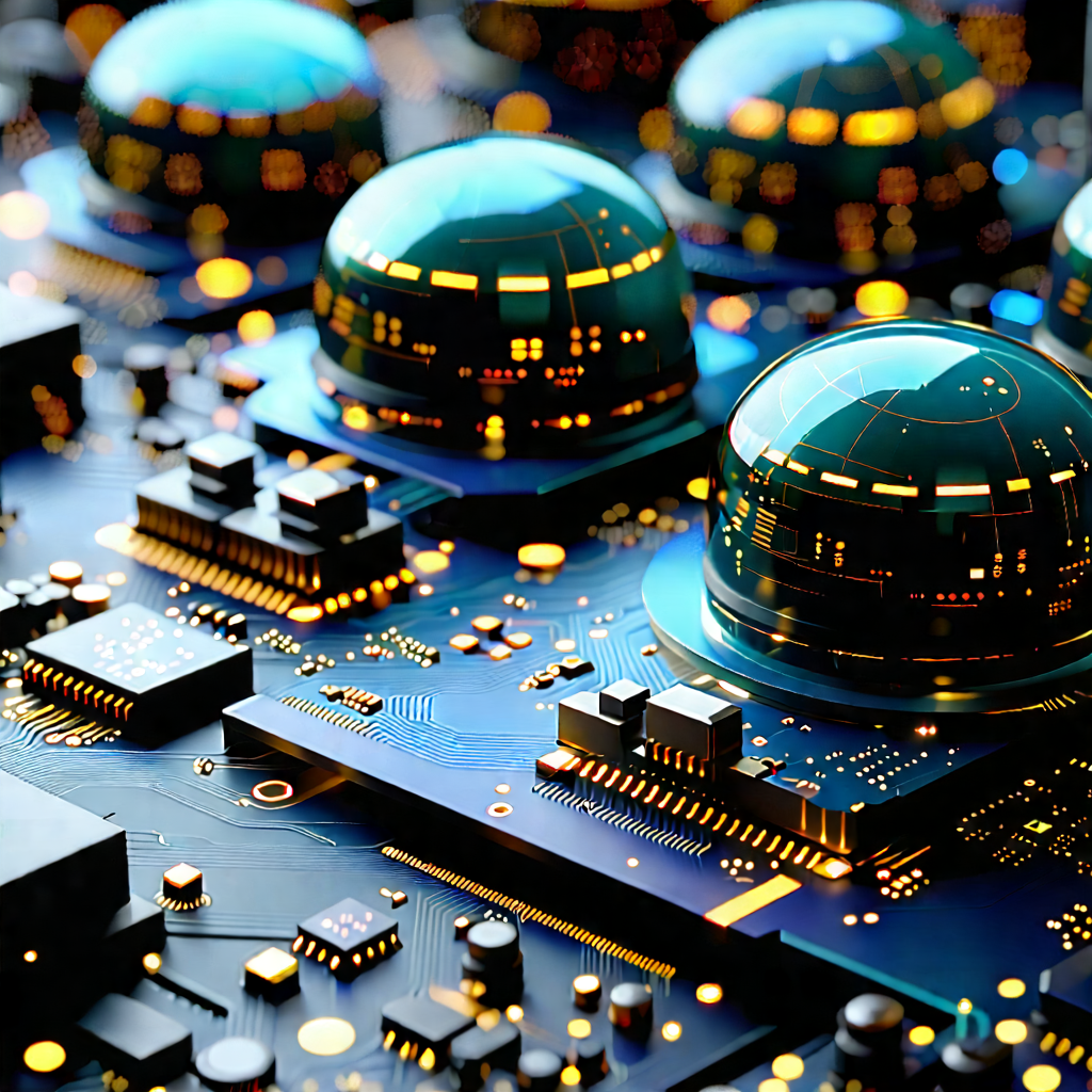 Close-up of sensor array