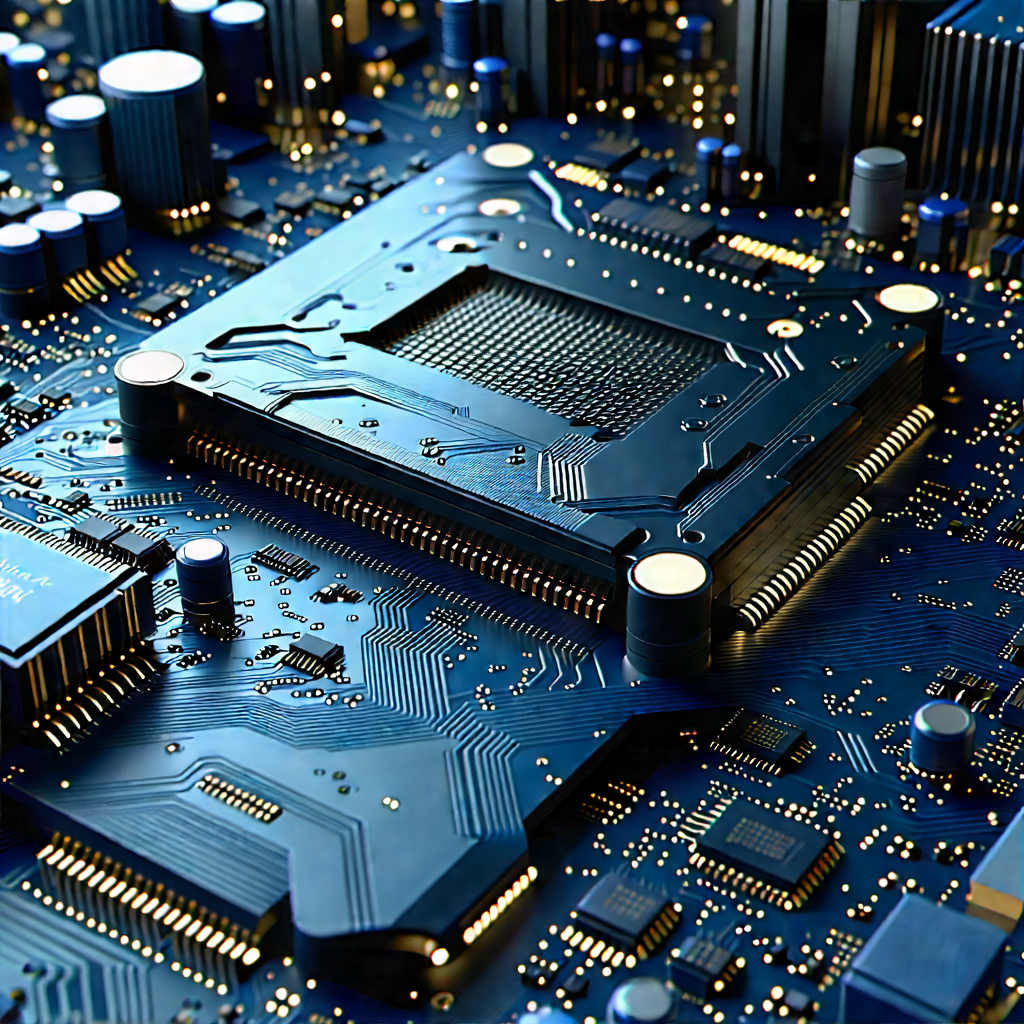 Close-up of electronic circuit