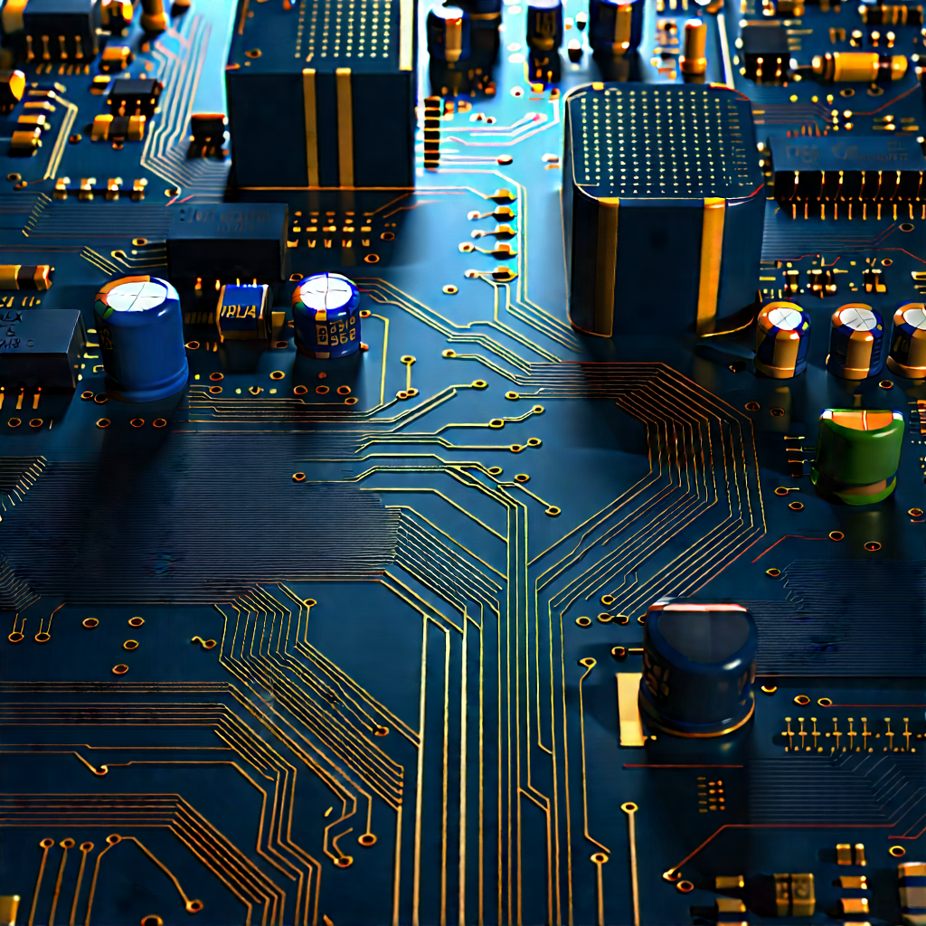 Close-up of electronic circuit