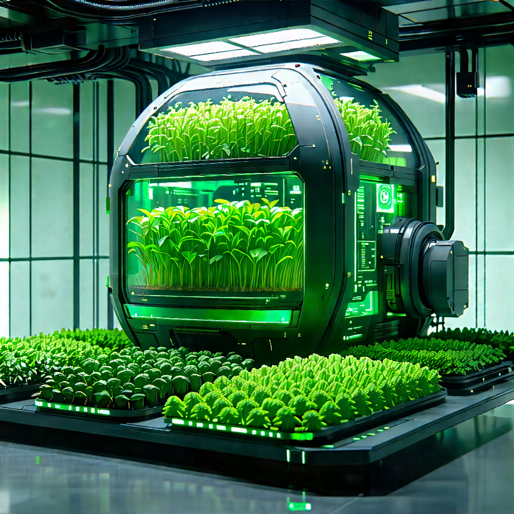 Agricultural technology in research center