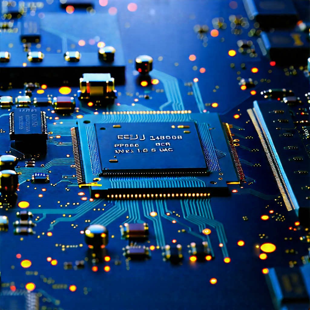 Circuit board with (digital:1.17) particles