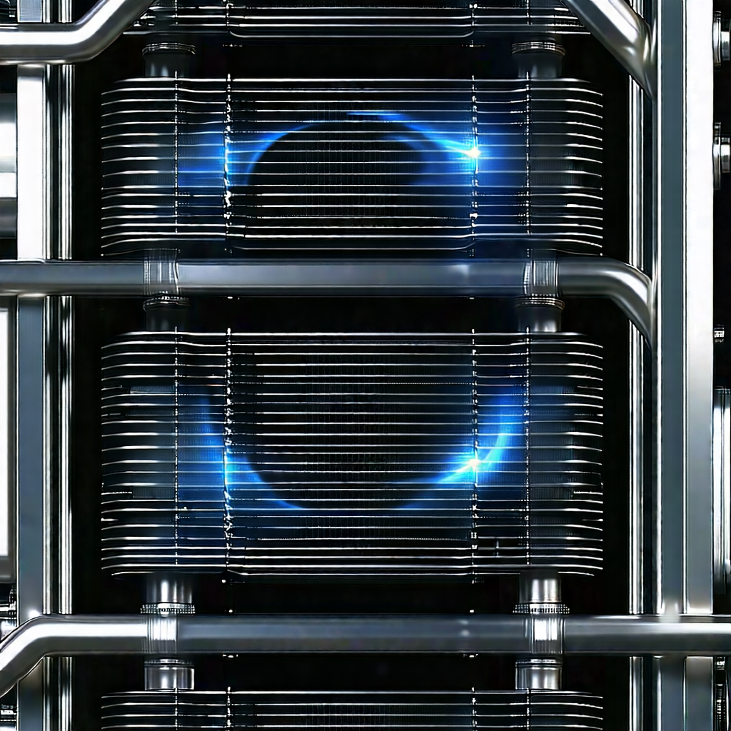 Close-up of cooling system