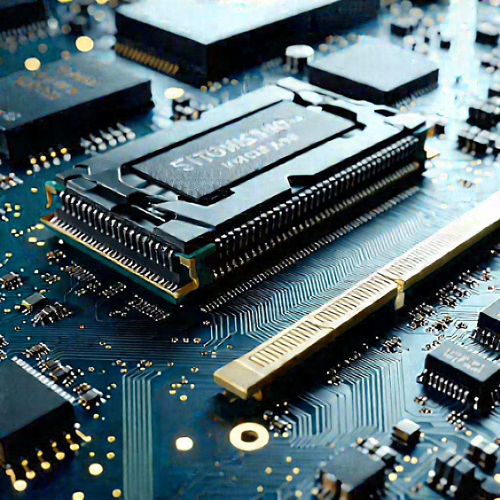 Close-up of memory module