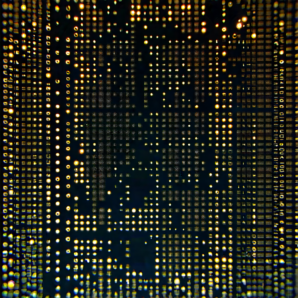 Close-up of sensor array