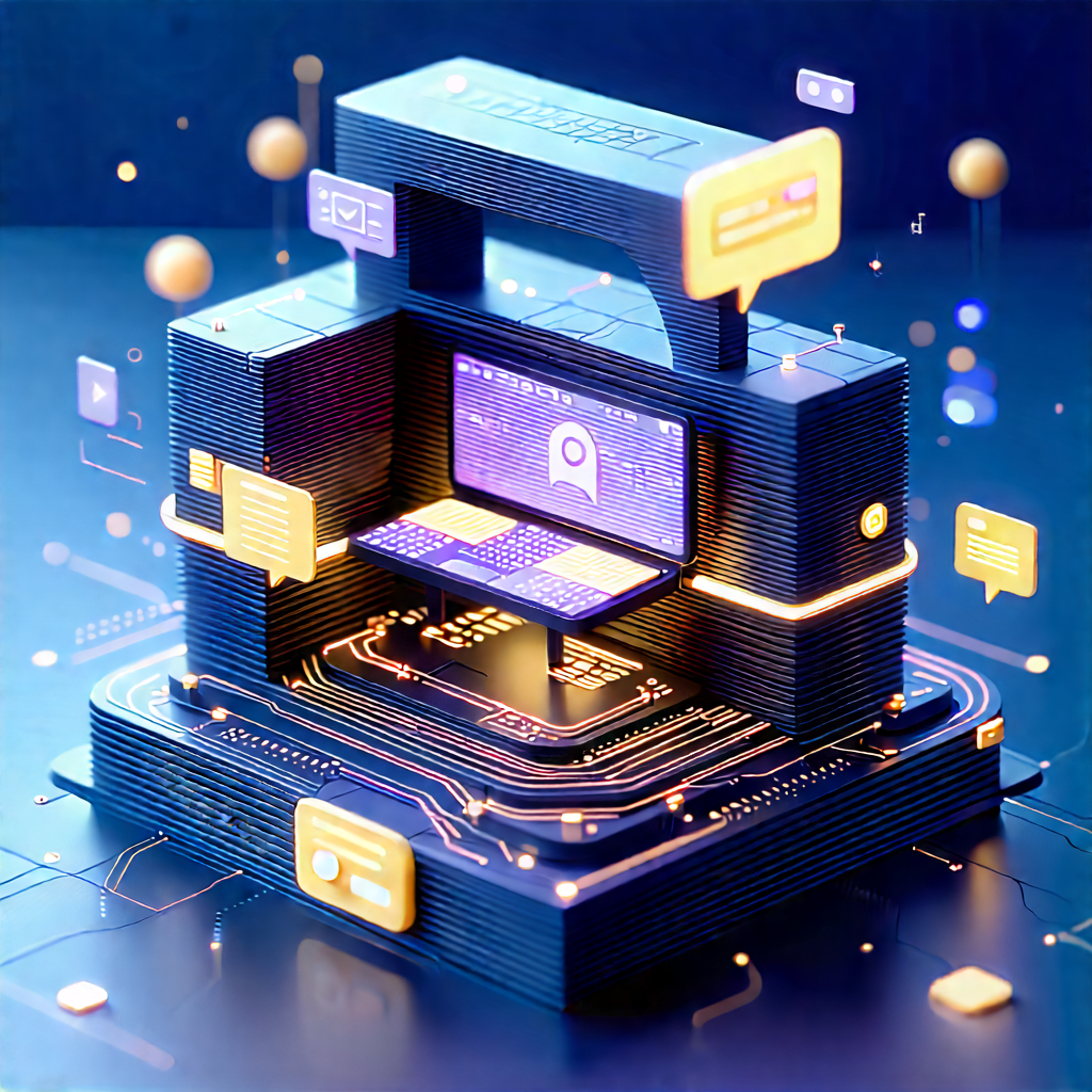 Innovative Communication Tool Design With Computer Shown