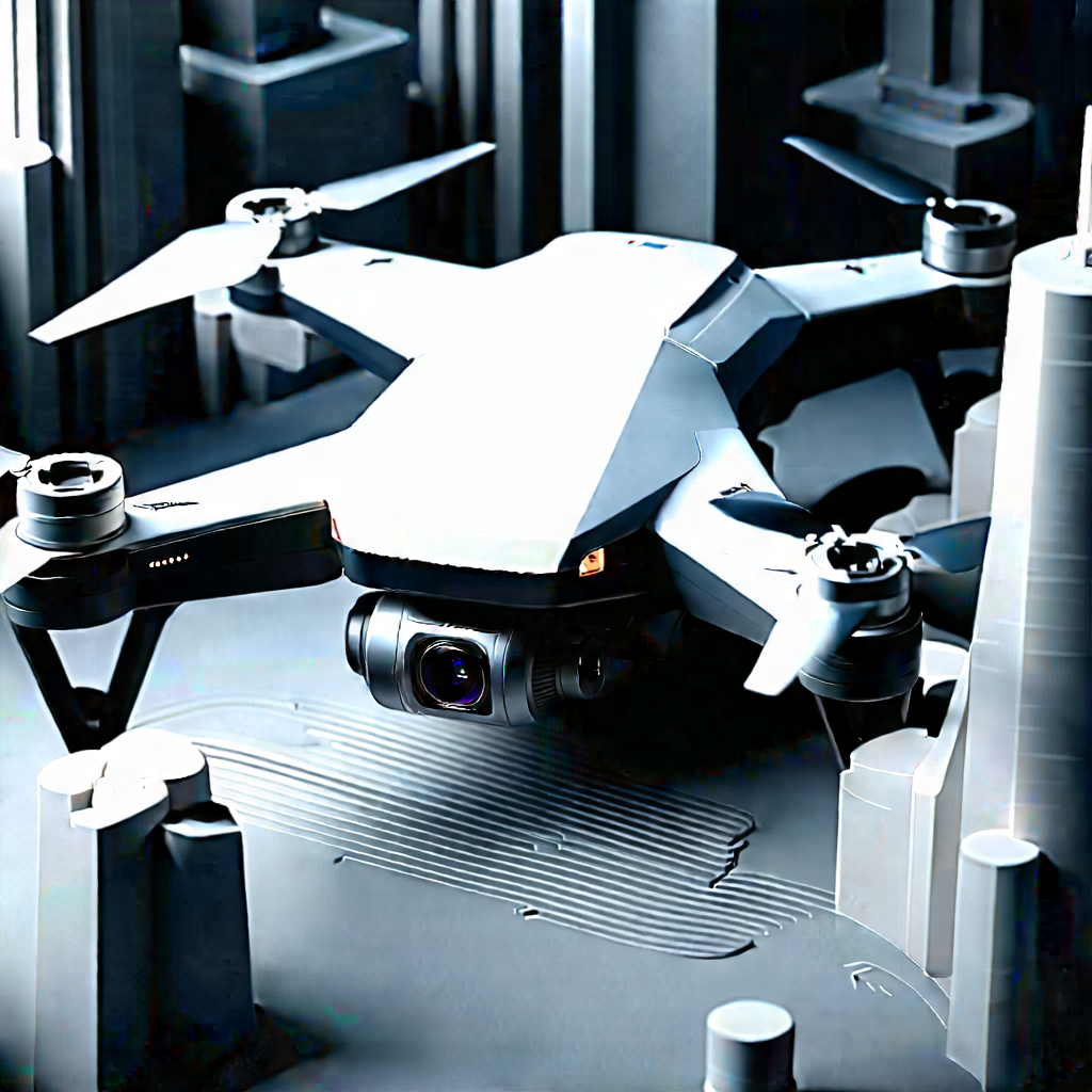 Drone with digital artwork
