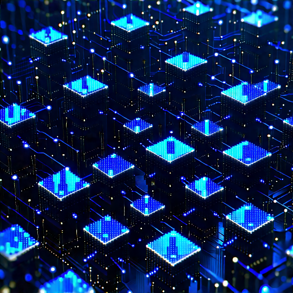 Close-up of sensor array
