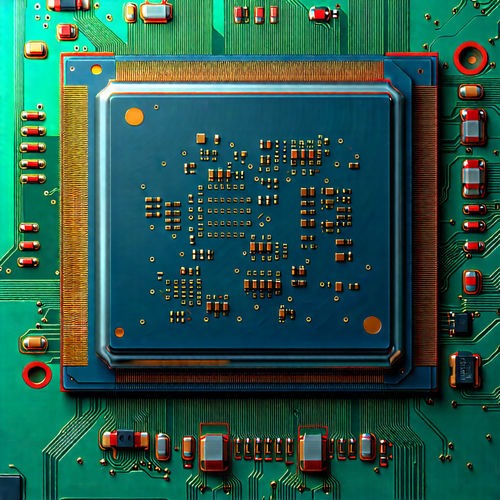 Close-up of microprocessor
