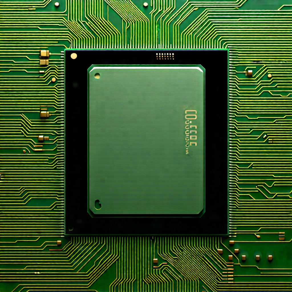 Close-up of microprocessor