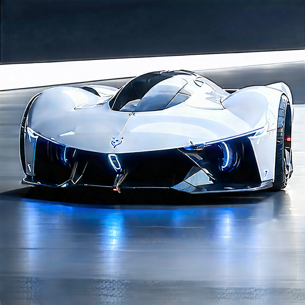 Innovative Electric Vehicle Design With White Sports