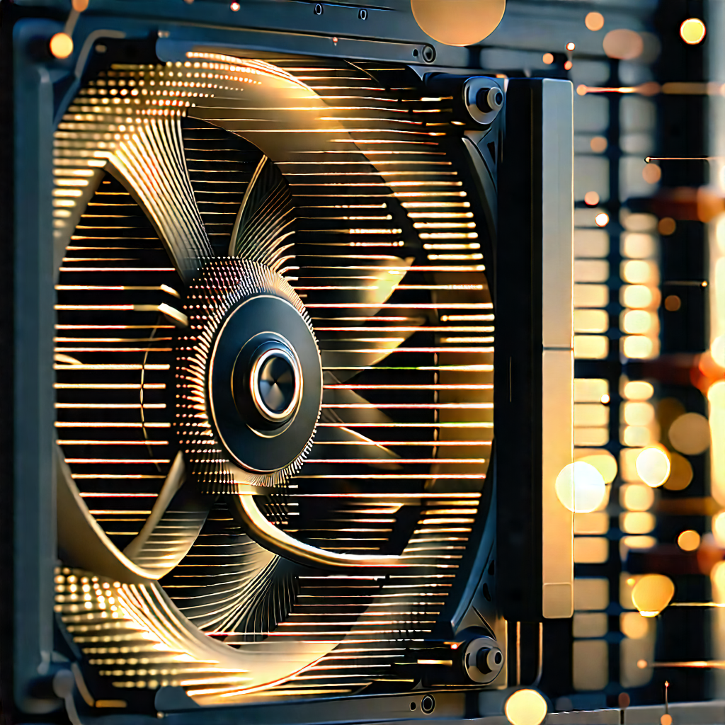 Close-up of cooling system