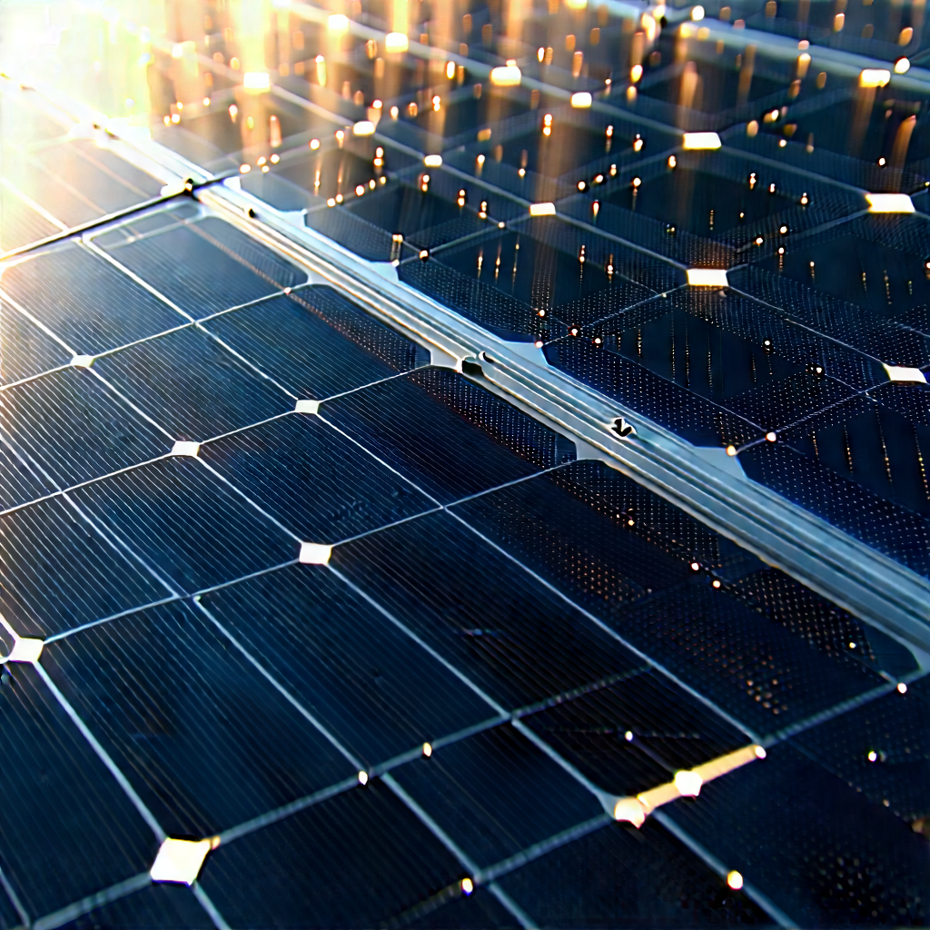 Solar Panel With Data Streams With Solar Panel