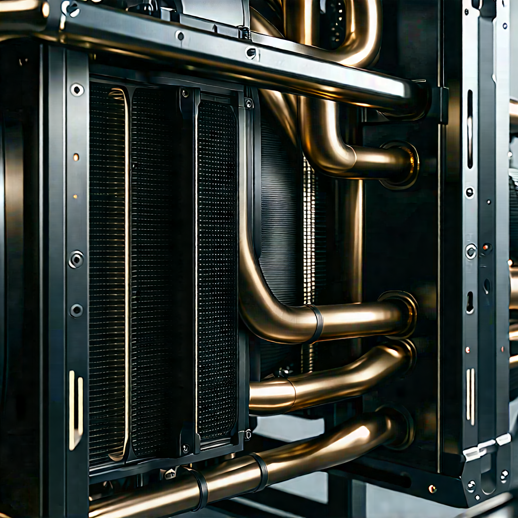 Close-up of cooling system