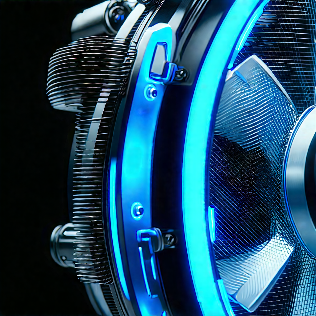 Close-up of cooling system