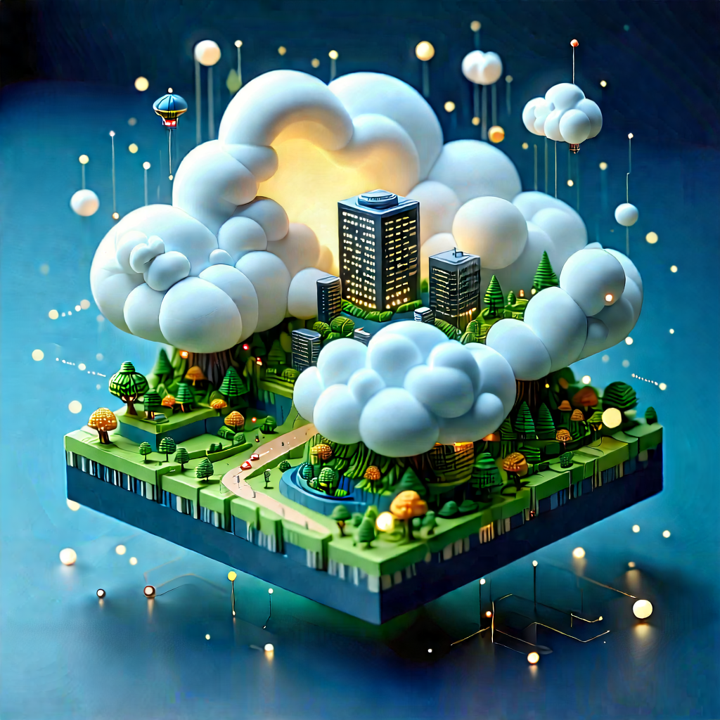 Cloud Computing Visualization With Large, Detailed