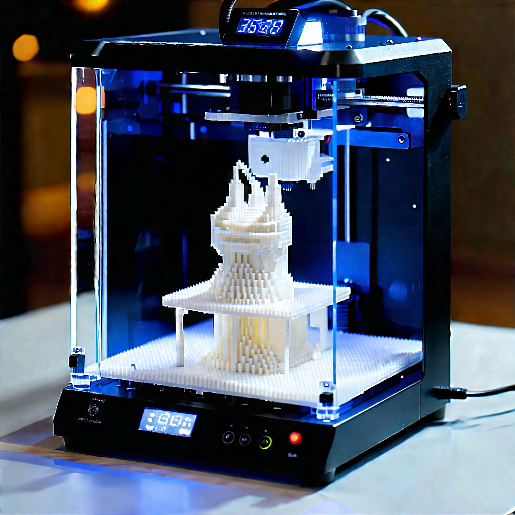 3d printer with data streams