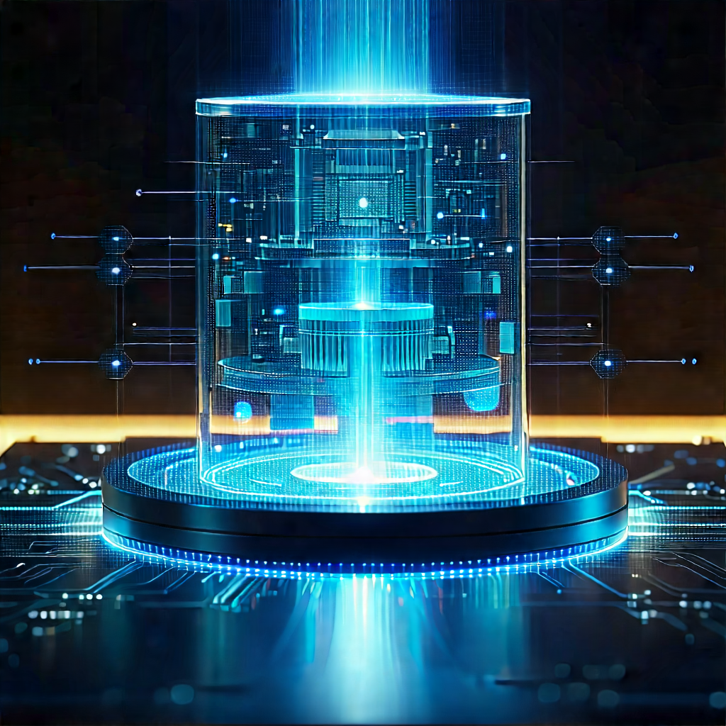 Quantum computer with laser scanning