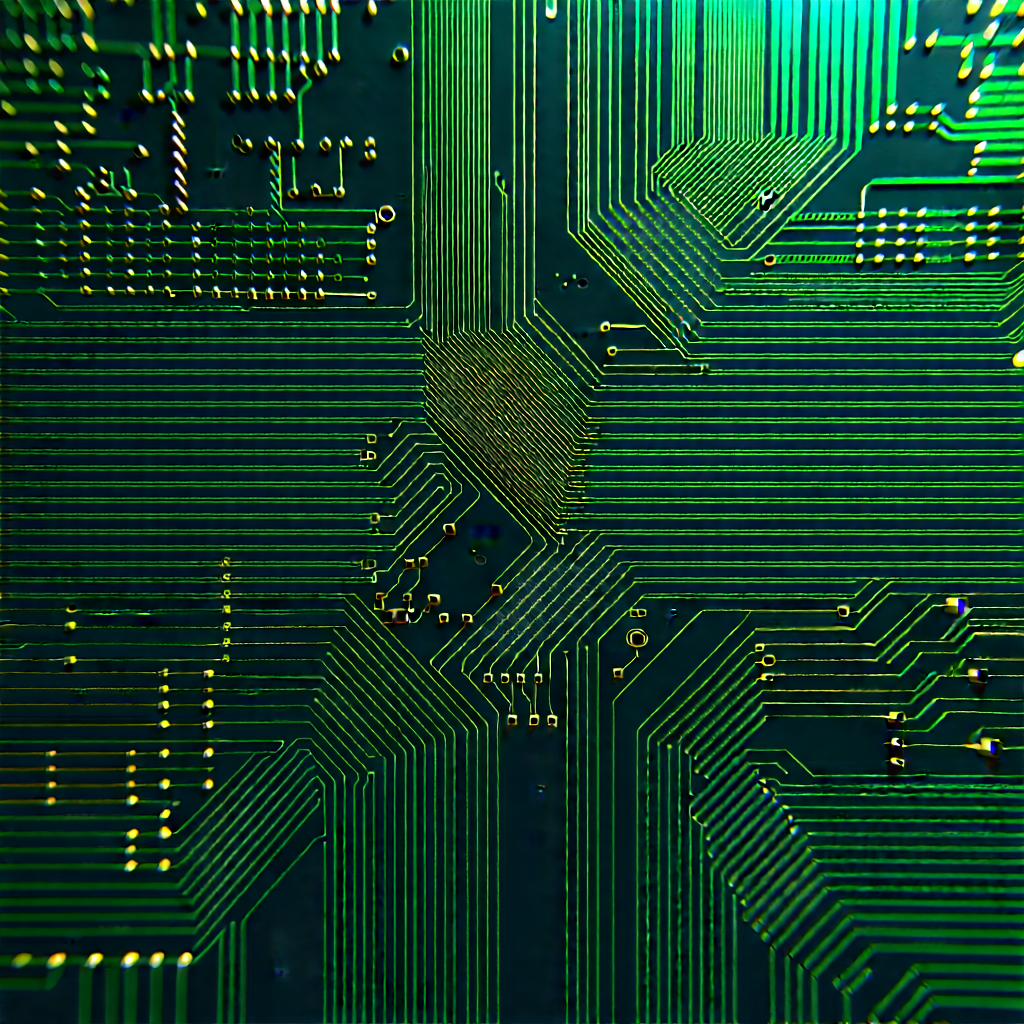 Circuit board with digital particles