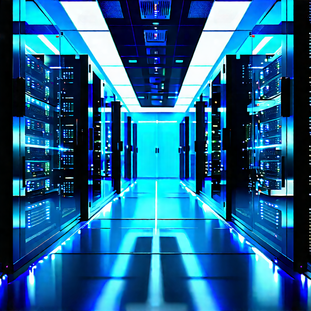 Futuristic server room
