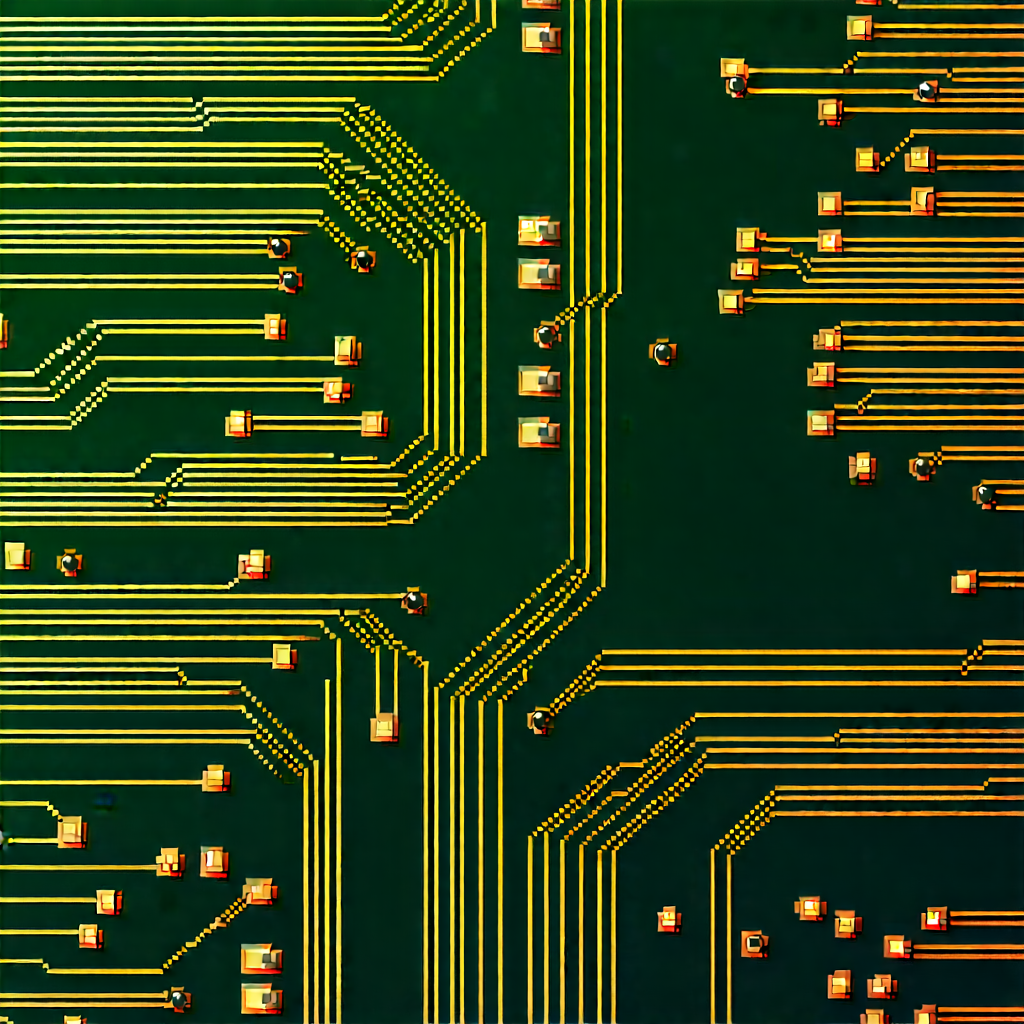 Close-up of electronic circuit