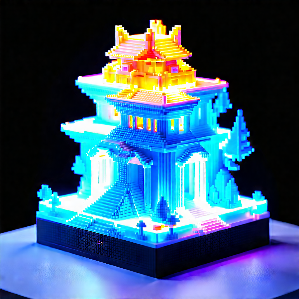 3d printer with neon accents