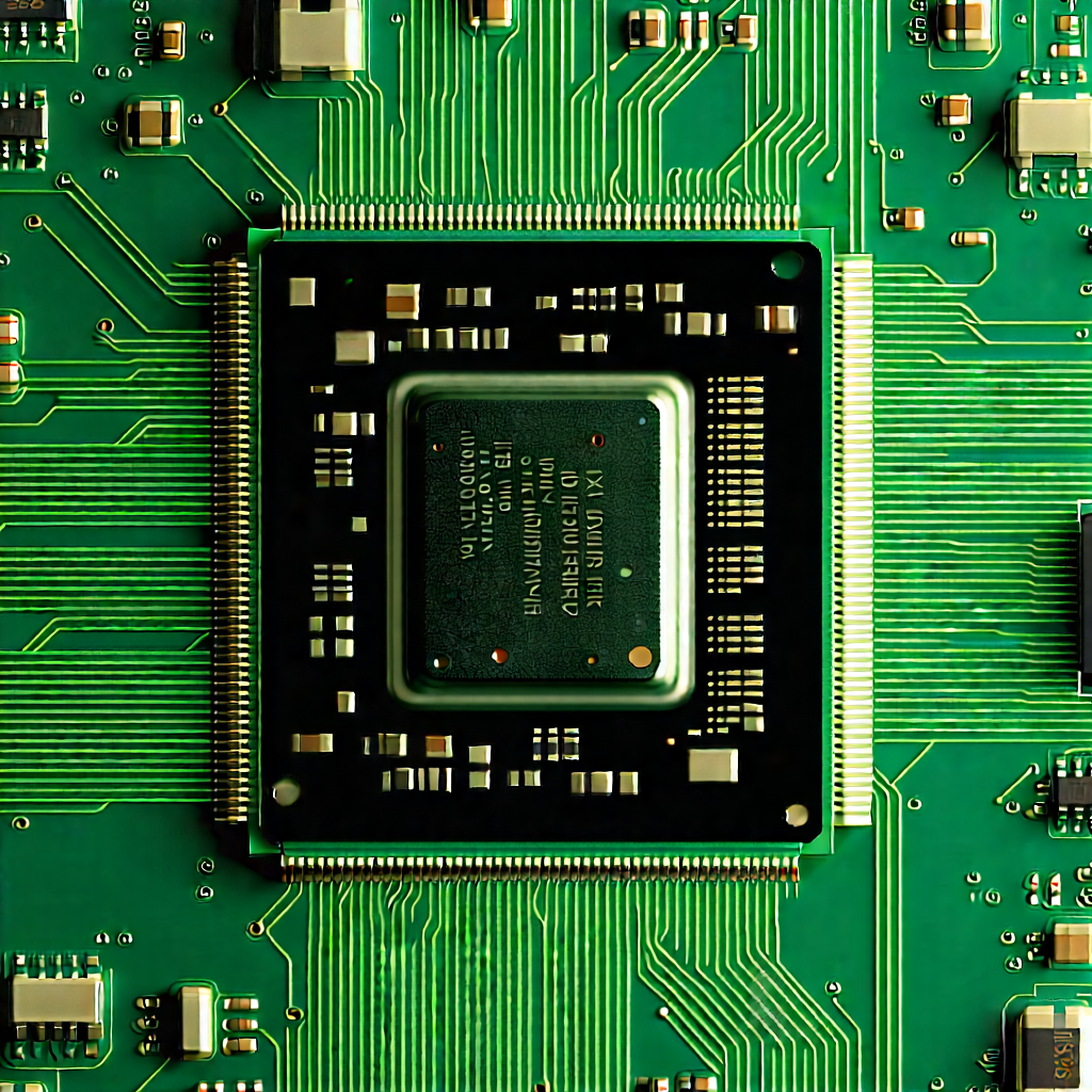 Close-up of microprocessor