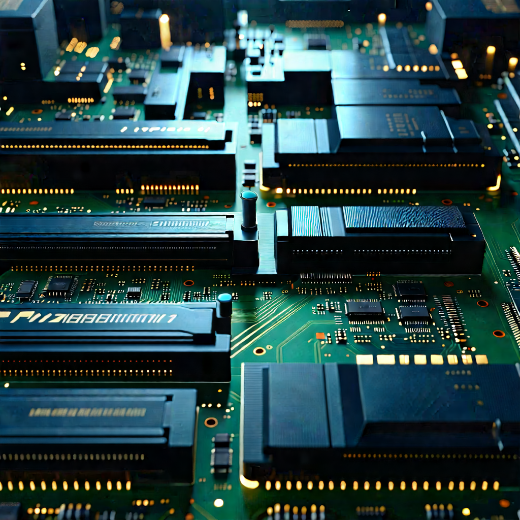 Close-up Of Memory Module With Close-up Computer