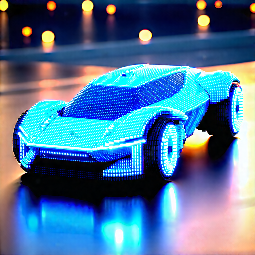 Innovative Electric Vehicle Design With Blue Sitting