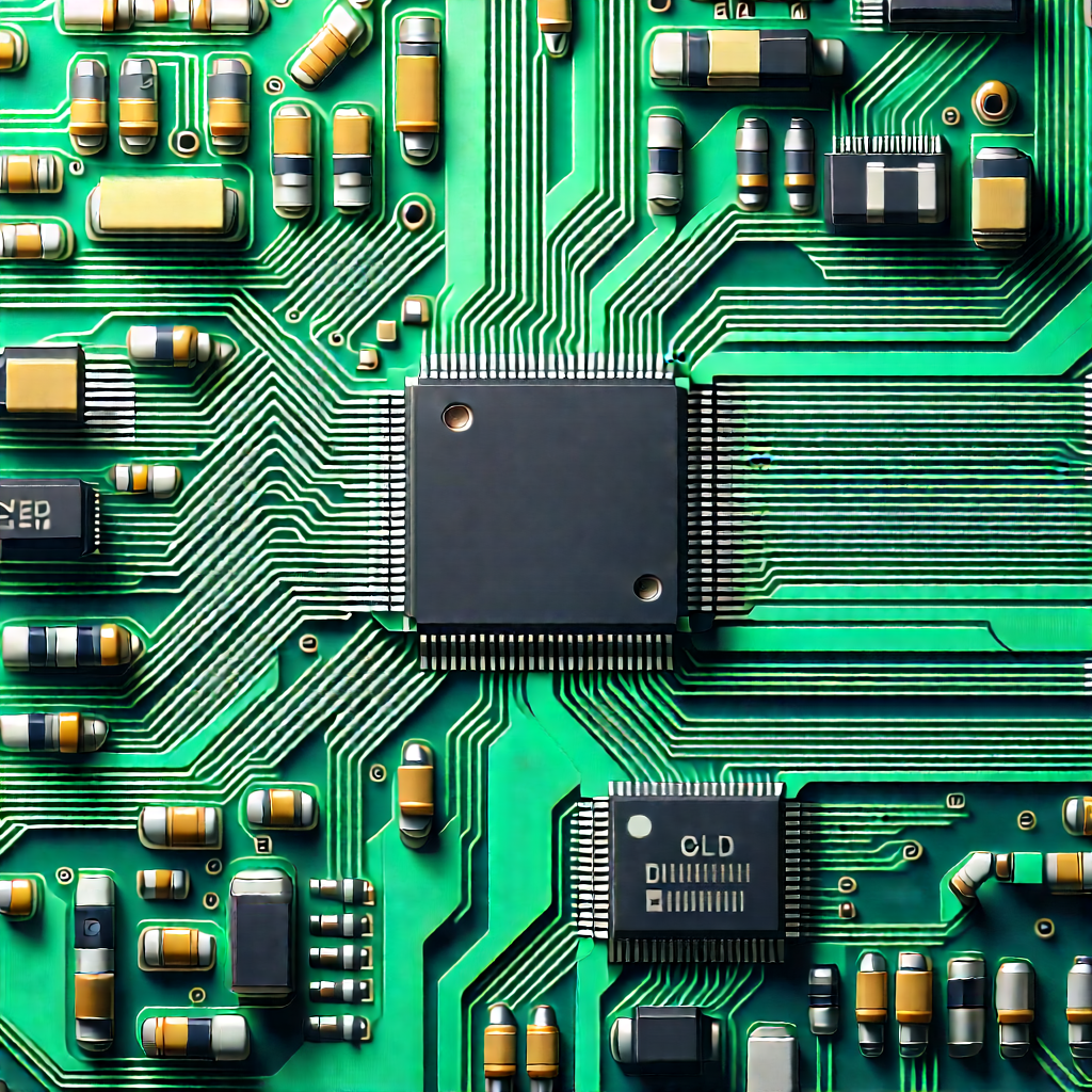 Close-up of electronic circuit