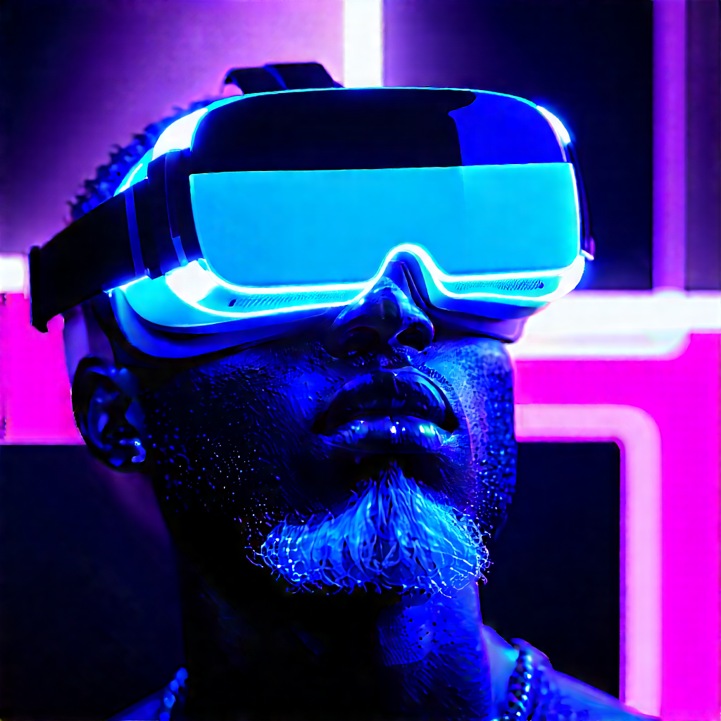 Vr headset with streaming content