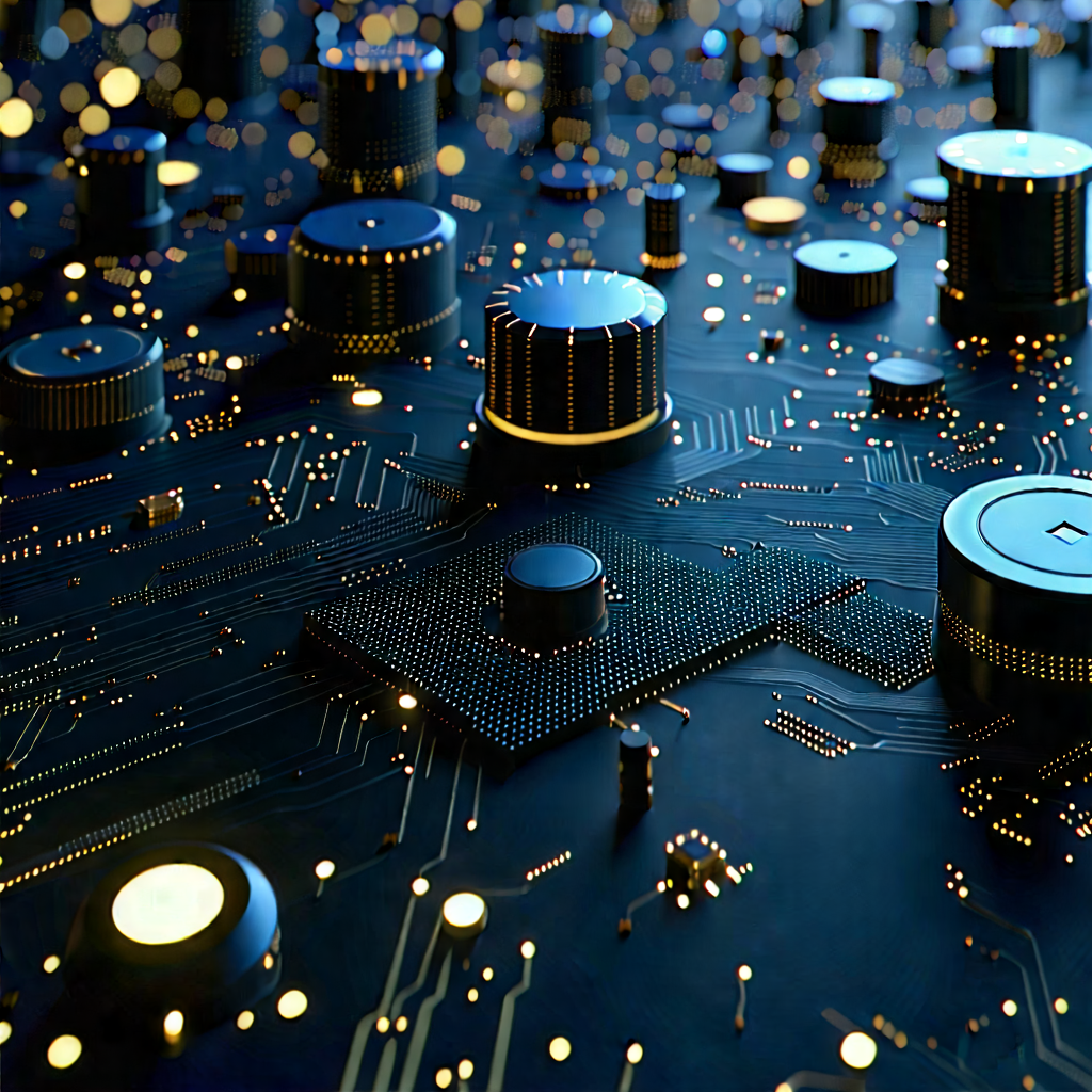 Close-up of sensor array