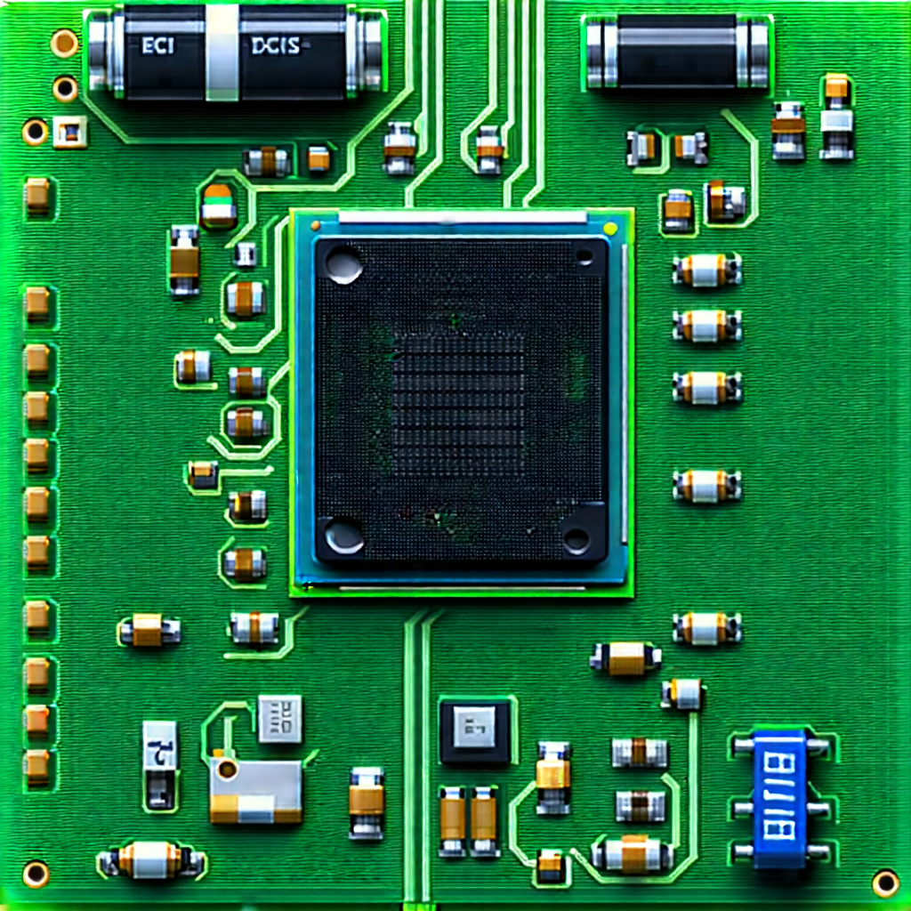 Close-up of electronic circuit