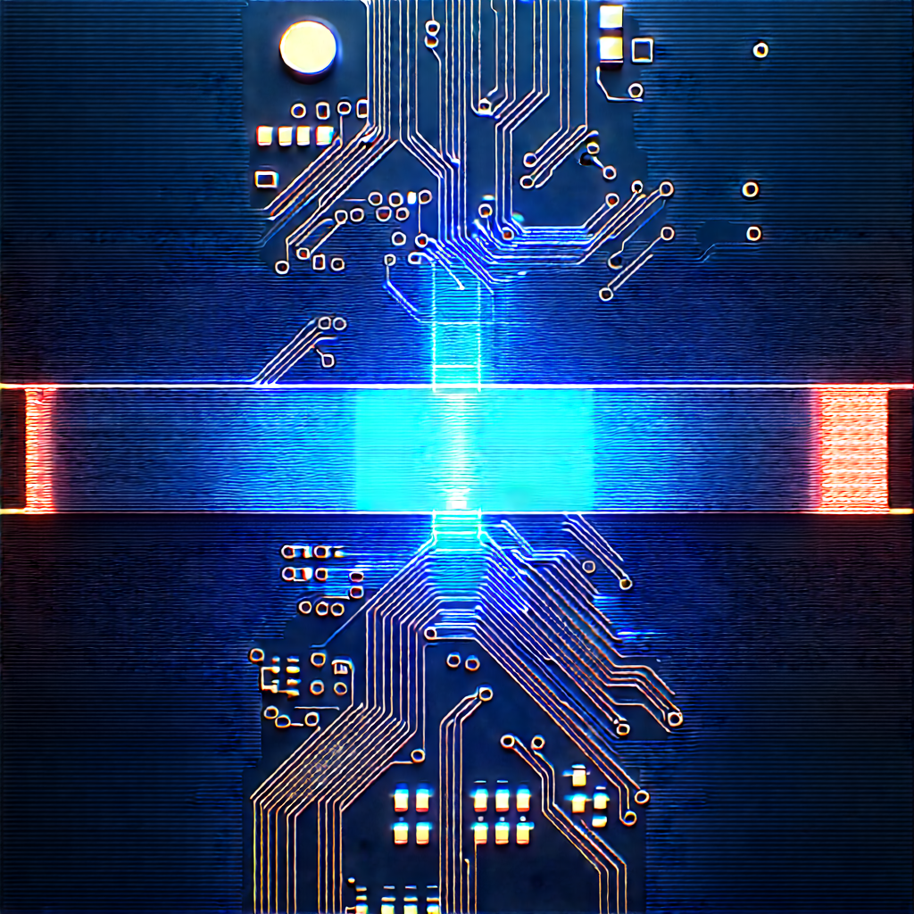 Circuit board with holographic projection