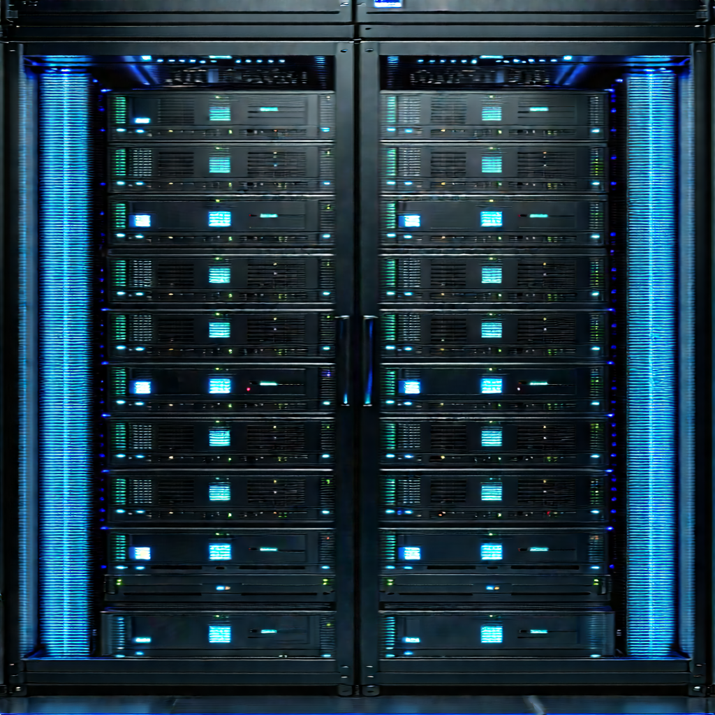 Server rack with laser scanning