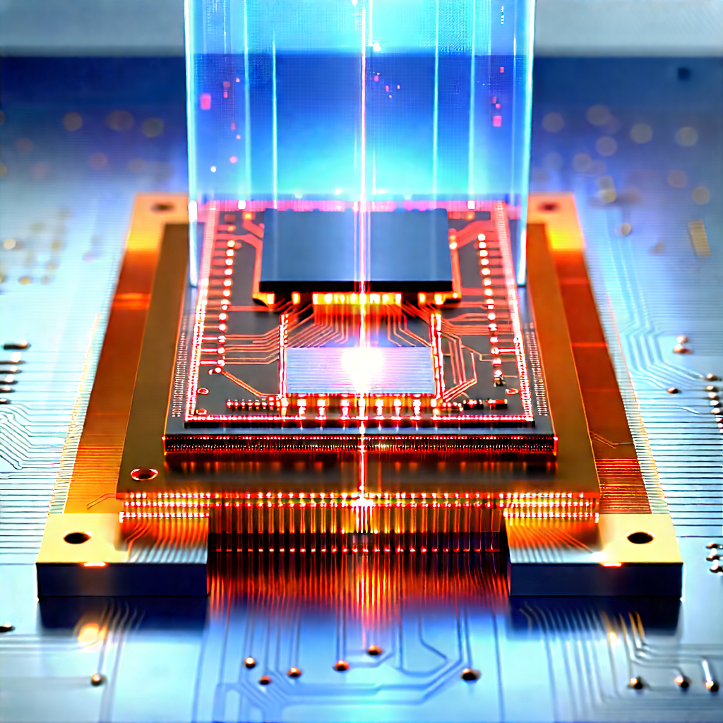 Microchip with laser scanning