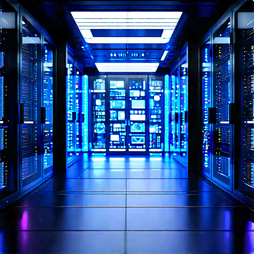 Futuristic server room