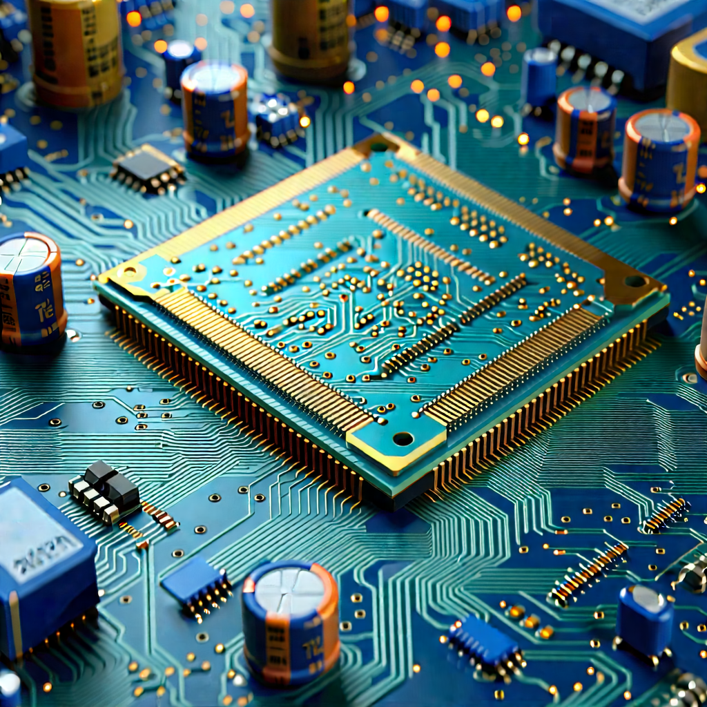 Close-up of electronic circuit