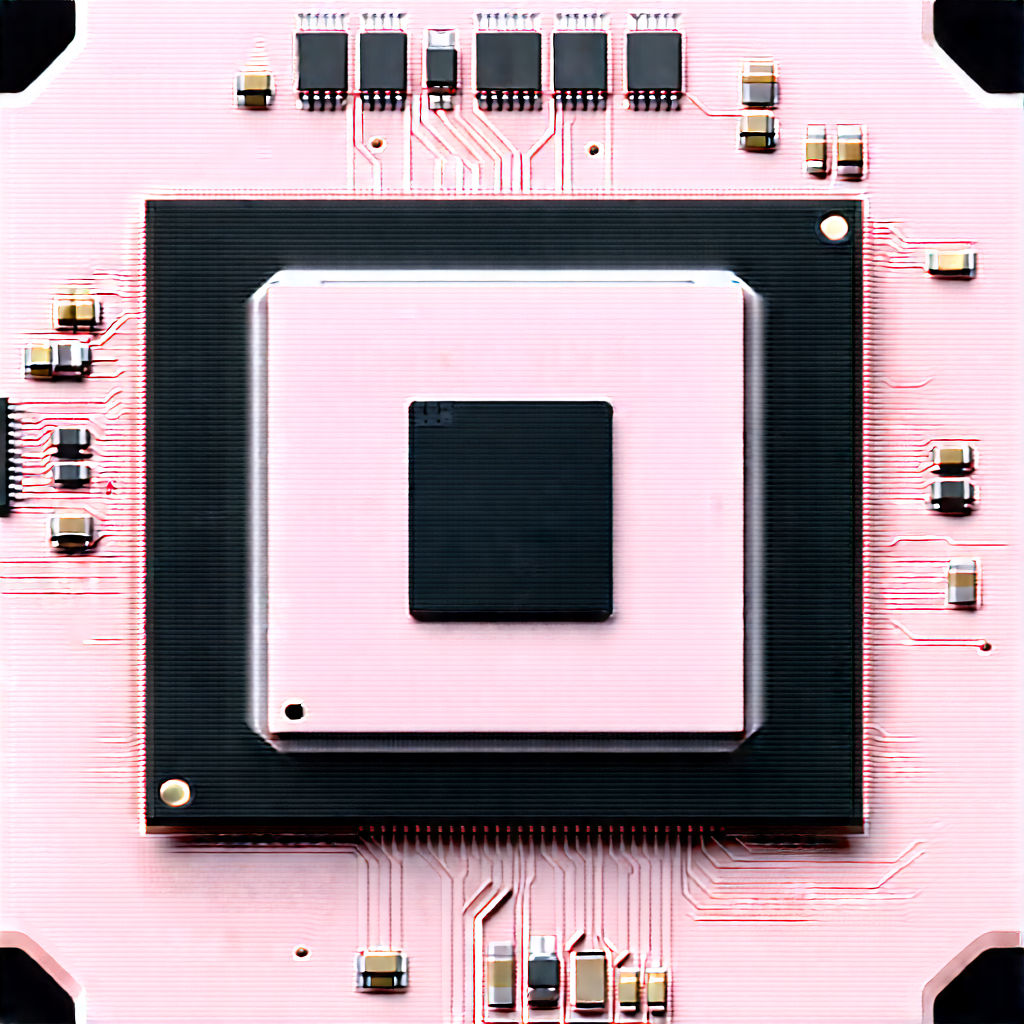 Close-up of microprocessor