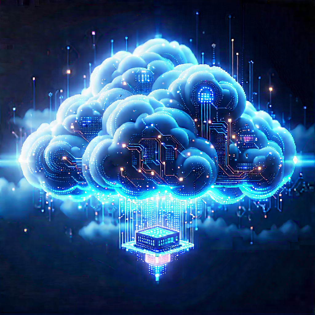 Cloud Computing Visualization With Blue Cloud